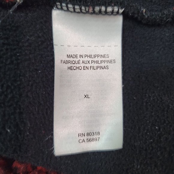 Lucky Brand Mens Sz XL Red Black Plaid Sherpa Jacket Full Zip Work Chores Barn - Picture 11 of 13